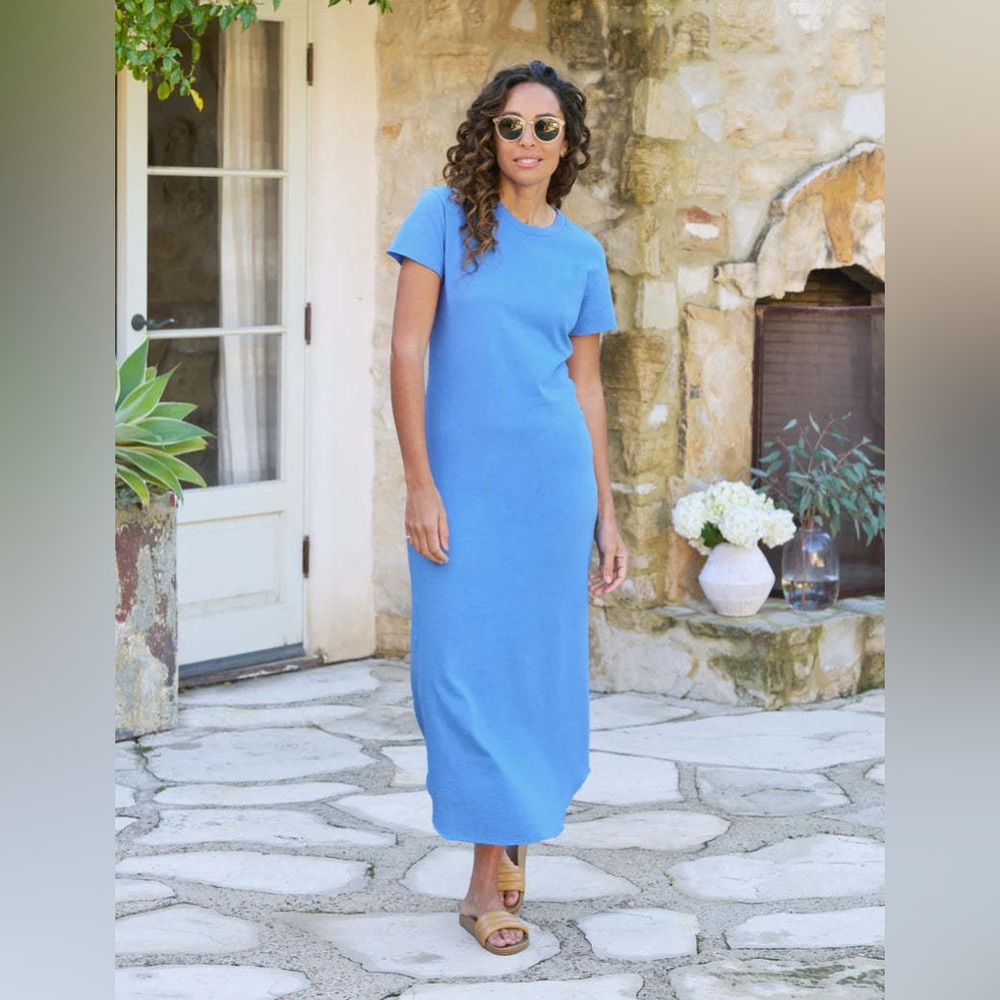 NWD Frank & Eileen | HARPER Perfect Tee Maxi Dress | Blue | L